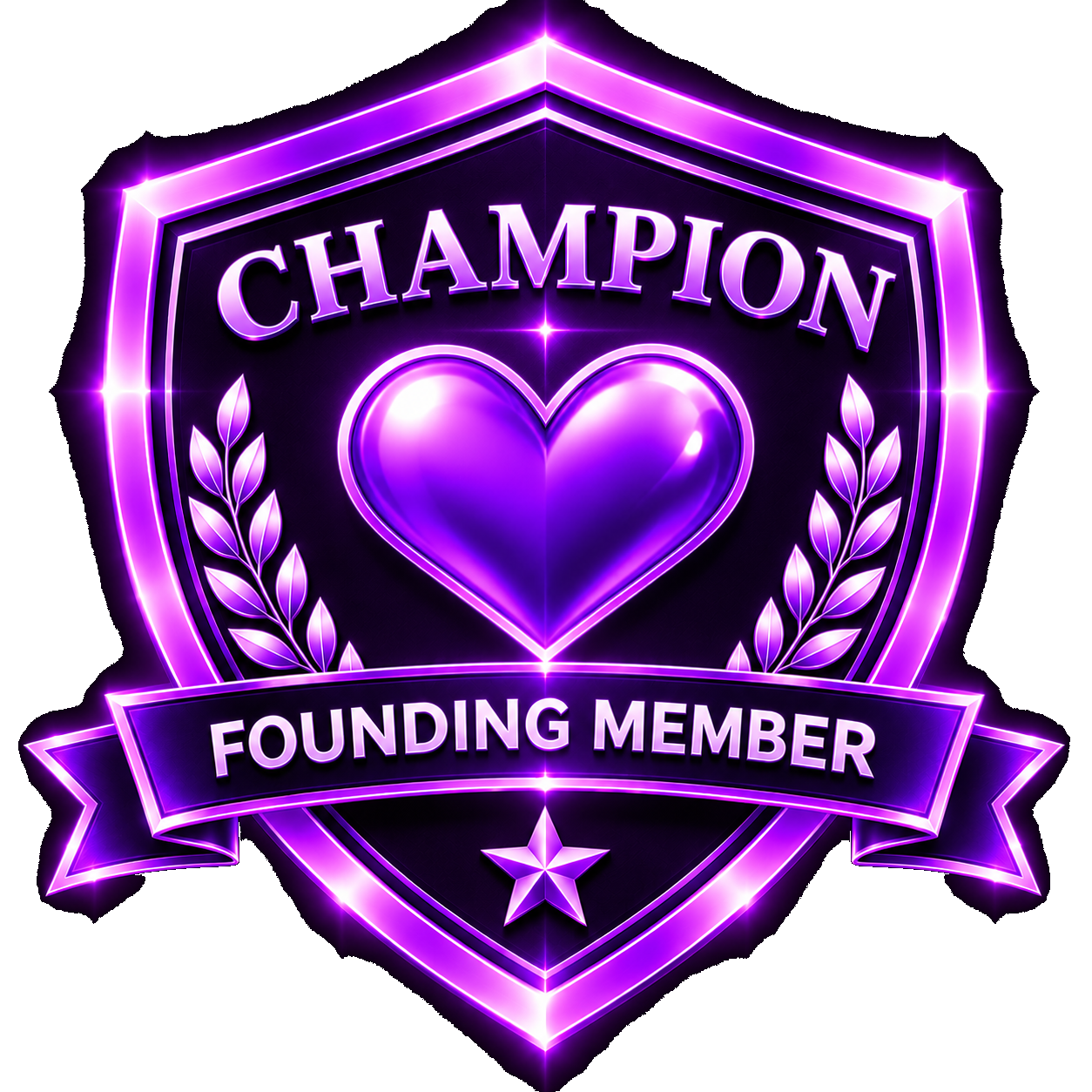Champion recognition badge